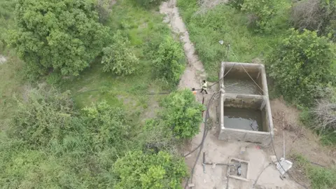 Ouvrage d’eau terminé, raccordé au réseau